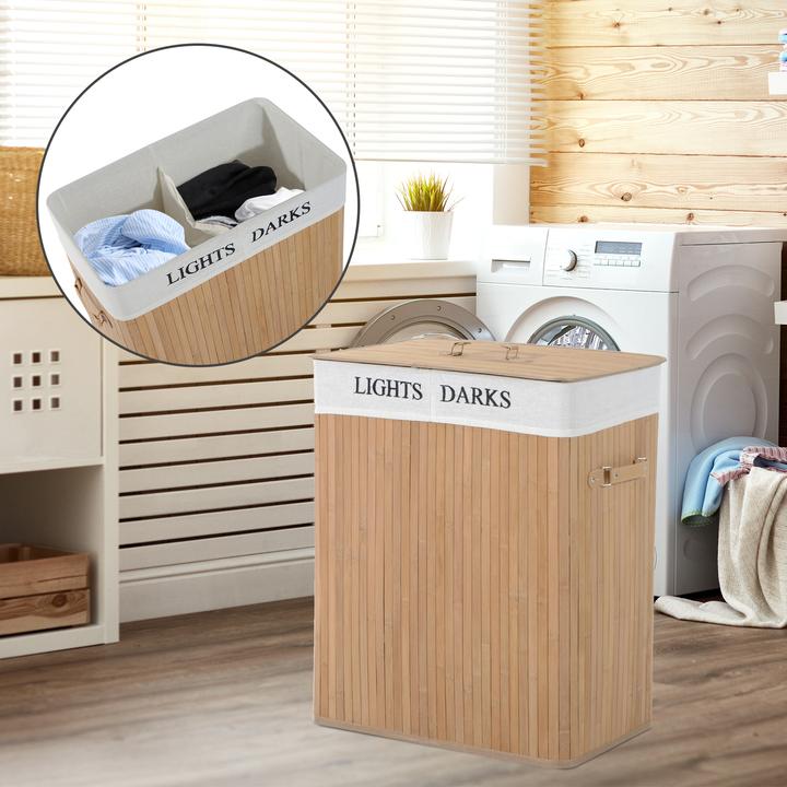 Actual product image Homcom Laundry basket with 2 handles (100 l)