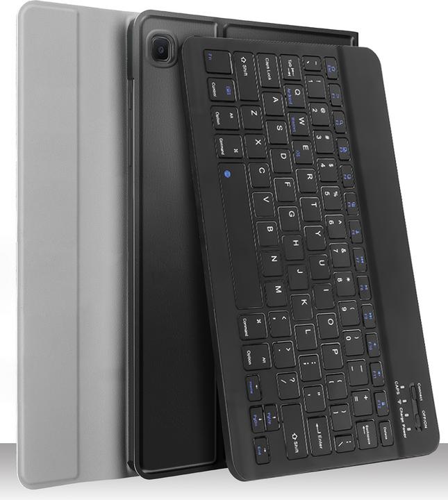 Produktbild Cazy QWERTY Bluetooth Keyboard Cover voor Samsung Galaxy Tab S6 Lite - zwart (Eng. Int., Galaxy Tab S6 Lite)