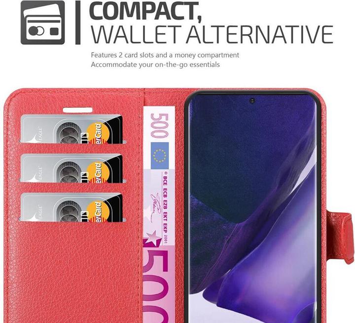 Actual product image Cadorabo Book with stand function cover (Samsung Galaxy Note 20+)