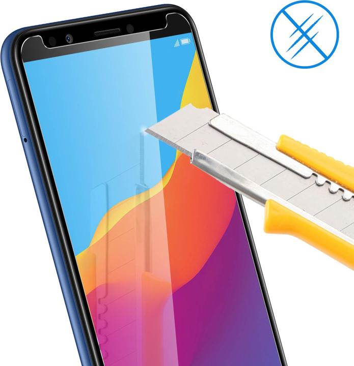 Actual product image Avizar Crystal clear film, glass screen protector (1 Piece, Huawei Y7 (2018))