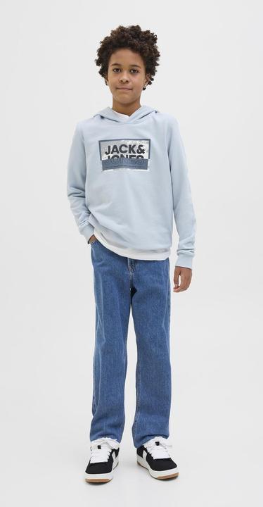Actual product image Jack & Jones Jcologan Ss24 Print Sweat Hood Sn Jnr (164)
