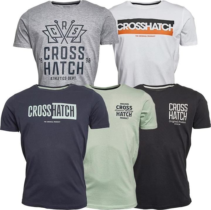 Immagine prodotto Crosshatch Logotime Maglietta Uomo Misura Confezione 5 (M)