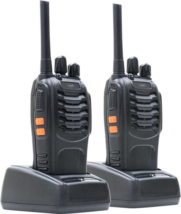 Immagine prodotto PNI Confezione di 6 radio PMR R40 PRO portatili, batterie, caricabatterie e cuffie incluse nella