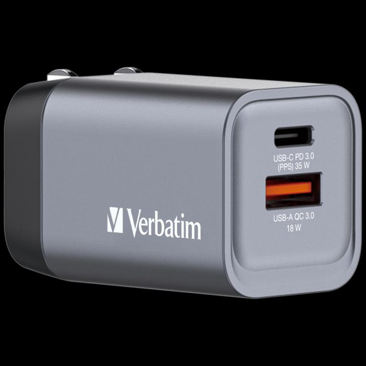 Actual product image Verbatim GNC-35 GaN Charger 2 35W USB (35 W)