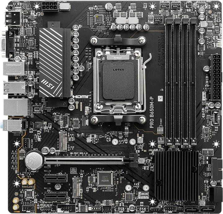 Produktbild MSI Pro B650M-P (AM5, AMD B650, Mini-ATX)