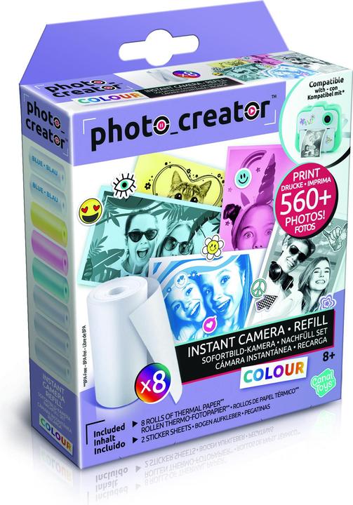 Image du produit Canal Toys Kit de recharge pour appareil photo instantané 8x papier photo + autocollant
