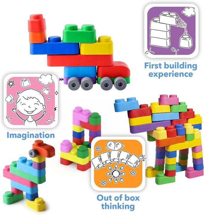 Produktbild Montessori 81 weiche Blöcke, Montessori-Spielzeug, Lernspielzeug ® by Far far land