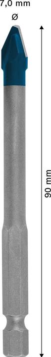 Produktbild Bosch Professional Zubehör EXPERT HEX-9 HardCeramic Bohrer, 7 x 90 mm (7 mm)