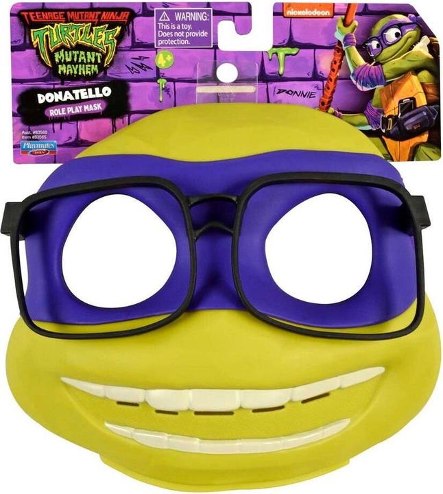 Actual product image Rubies Teenage Mutant Ninja Turtles 83565 Mutant Mayhem Donatello Role Play Mask. Ideal Present for Boys 4