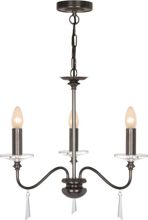 Produktbild Elstead Lighting Finsbury Park Kronleuchter E14 3-fach Alte Bronze