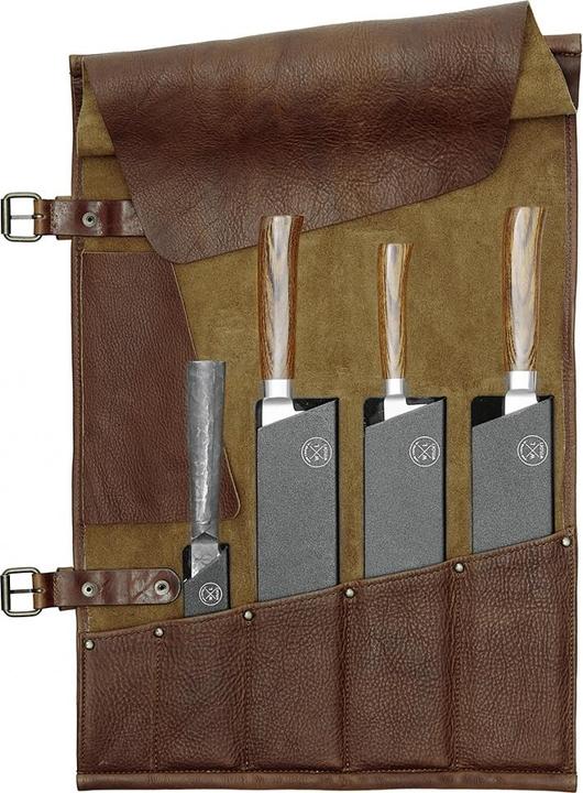 Image du produit Witloft Rouleau à couteaux en cuir 5 poches dbr