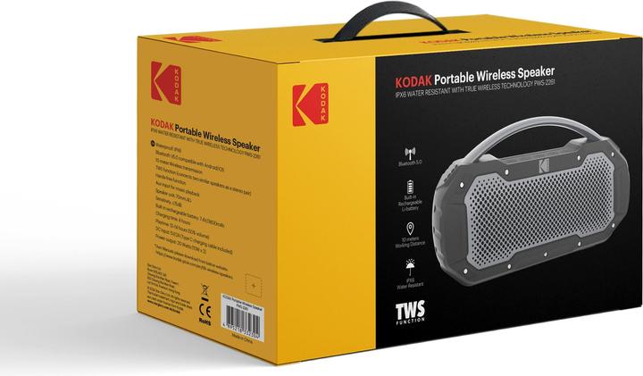 Actual product image Kodak PWS-2261 Bluetooth Speaker 20 Watt Stereo (14 h, Electrical connection)