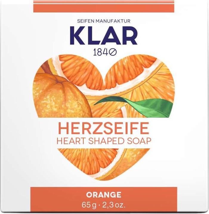 Produktbild Klar Seifen Feste Seifen Seife Orangenherz 65 g (Hartseife)