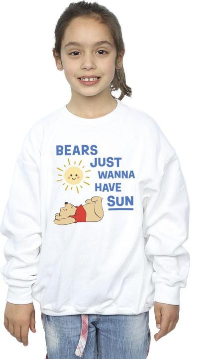 Actual product image Disney Girls Winnie The Pooh Bears Just Wanna Have Sun Sweatshirt (152, 158)