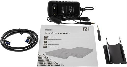 Actual product image Deltaco MAP-GD34U3 - HDD Enclosure - 3.5 Inch - Serial ATA III - USB Connectivity - Weak (3.5")