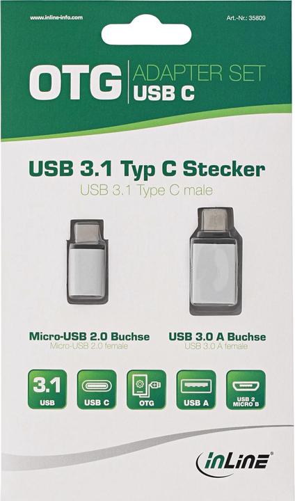Productafbeelding InLine USB adapter set (USB 3.0)