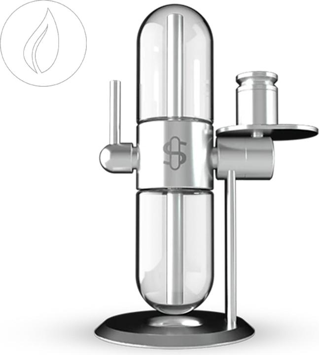 Actual product image Stündenglass Gravity Hookah Silver Polished