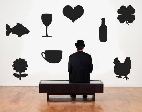 Image du produit Securit Silhouette Flower (Tableau noir, 39 x 43 cm)