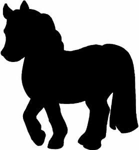 Actual product image Securit Silhouette Horse (Blackboard, 27 x 36 cm)