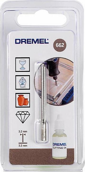 Actual product image Dremel Diamond glass drill bits (3.2 mm)