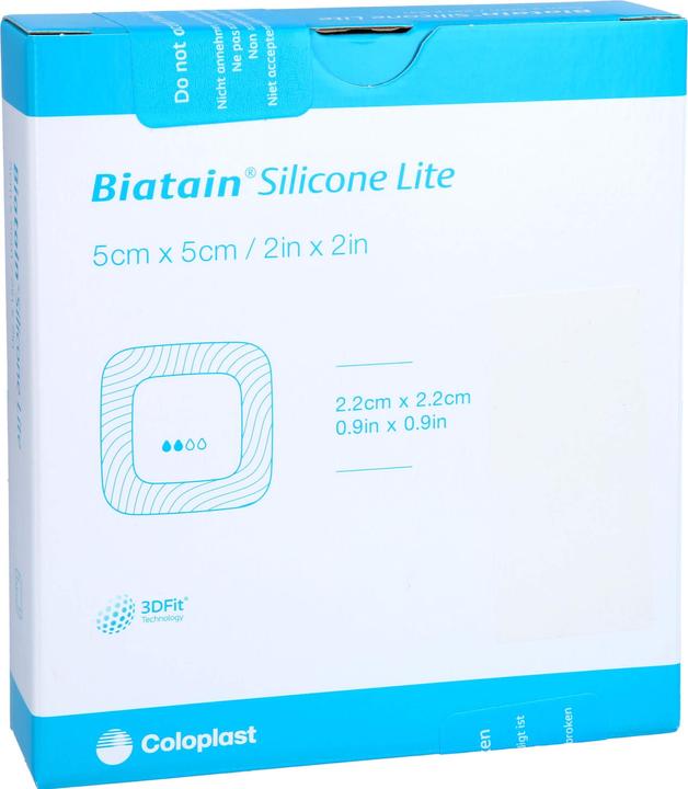 Produktbild Coloplast Biatain Silicone Lite Schaumverband 5x5cm, 5 St VER