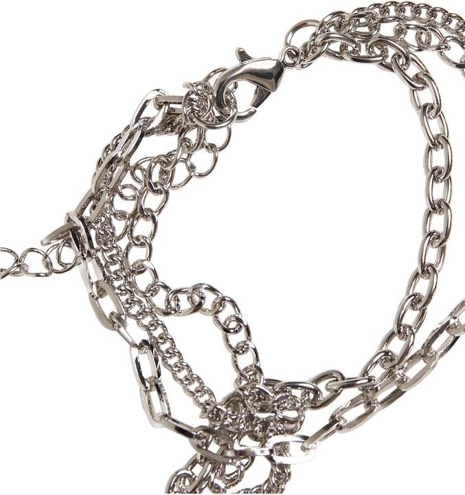 Actual product image Urban Classics Safety Pin Layering Necklace (70% iron, 30% zinc)
