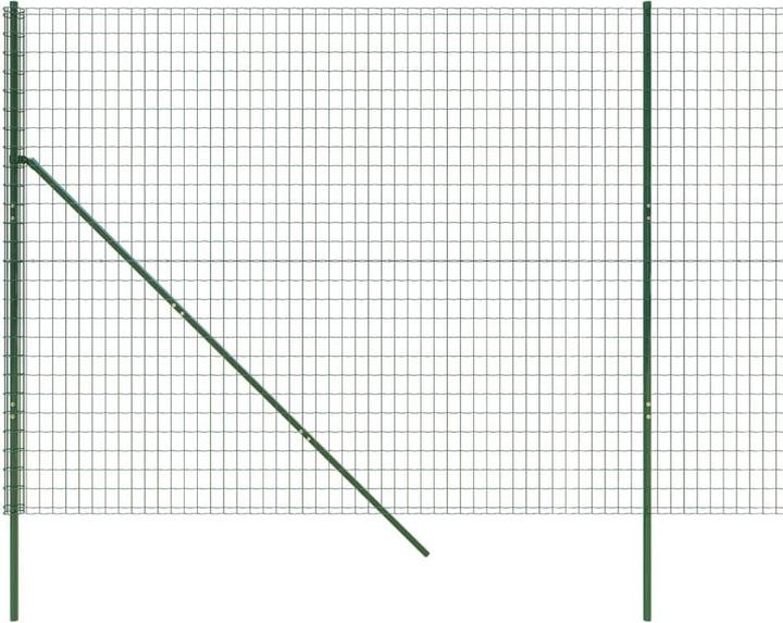 Actual product image VidaXL Maschendrahtzaun Grün 2x25 m Verzinkter Stahl, Farbe