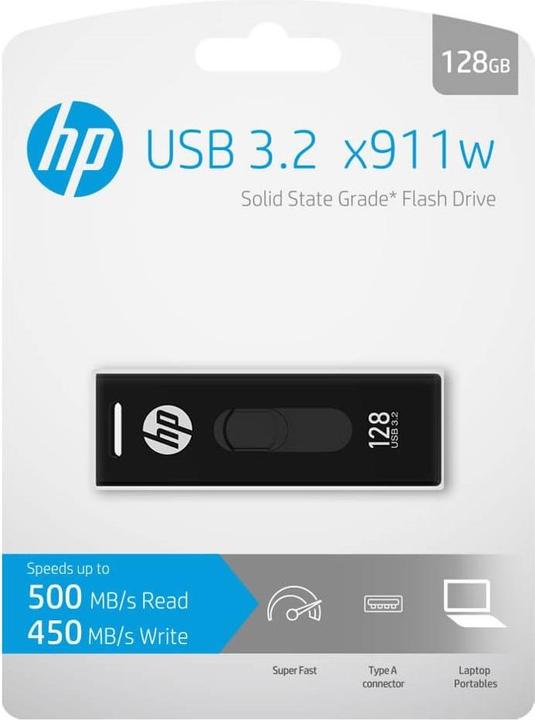 Image du produit HP Lecteur flash USB USB Type-A 3.2 Gen 1 (3.1 Gen 1) Noir (128 Go, USB-A, USB 3.2)