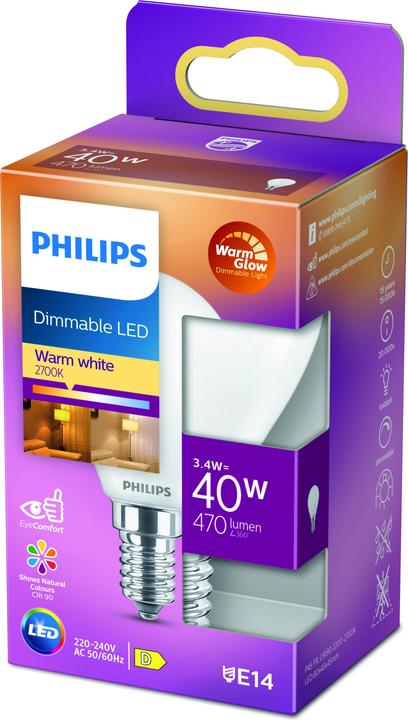 Produktbild Philips LED Classic (E14, 3.40 W, 470 lm, 1 x, D)