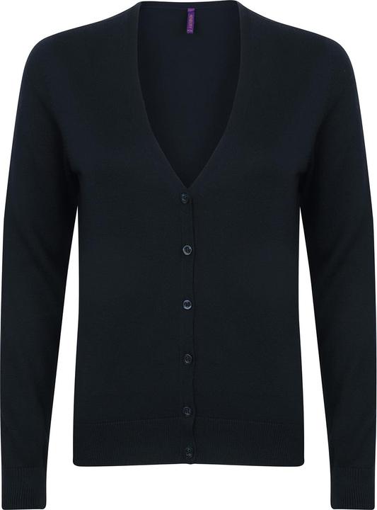Actual product image Henbury Womens/Ladies Lightweight V Neck Cardigan (36 D)
