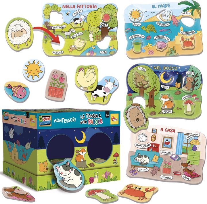 Produktbild Lisciani Montessori Maxi Wort Bingo (Italienisch)