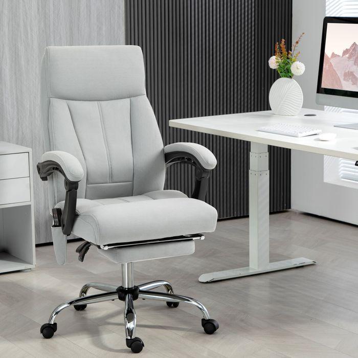 Image du produit Swisshandel24 Chaise de bureau avec fonction massage, ergonomique avec fonction chaise longue, chauffage