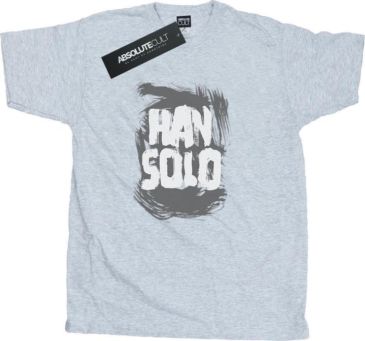 Actual product image Star Wars Mens Han Solo Text T-Shirt (L)