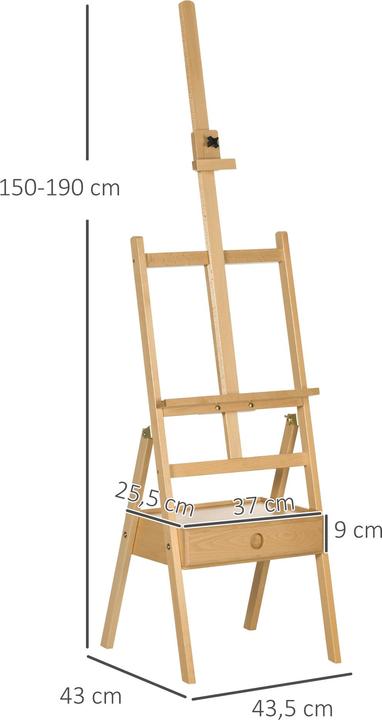 Image du produit Vinsetto Hauteur du chevalet réglable