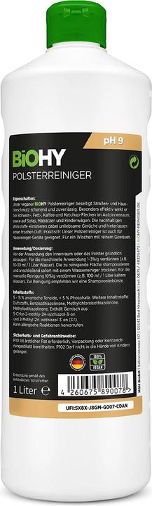 Actual product image Biohy Upholstery cleaner concentrate