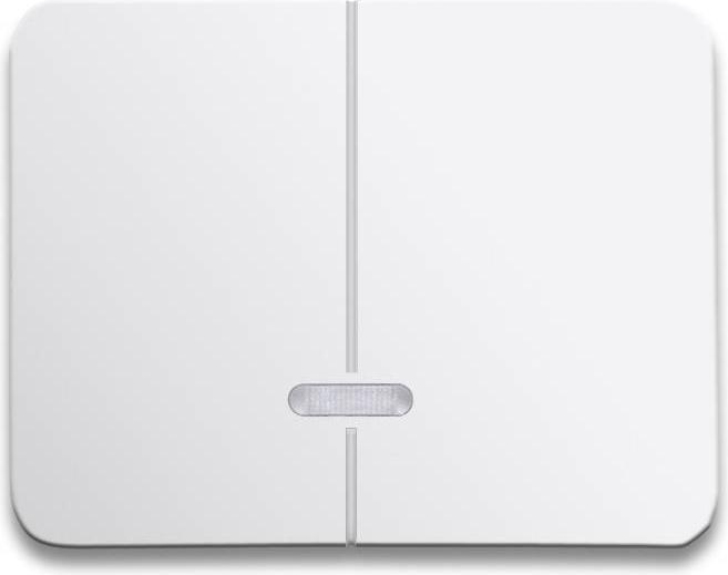 Actual product image Busch-Jaeger alpha nea dimmer cover 6545-24G for memory series alabaster/ studiowe