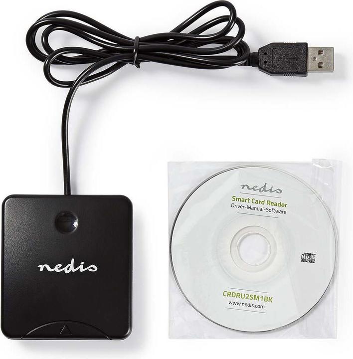Immagine prodotto Nedis Lettore di schede Software intelligente In (USB 2.0)