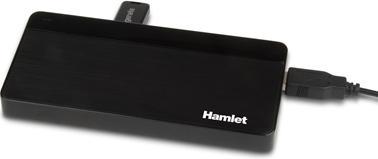 Immagine prodotto Hamlet XHUB70036 hub di interfaccia USB 3.2 Gen 1 (3.1 Gen 1) Type-B 5000 Mbit/s Nero (USB-B, 7 Porti)