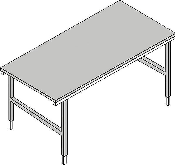 Produktbild kaiserkraft Pack-/Arbeitstisch (200 cm, 92 cm)