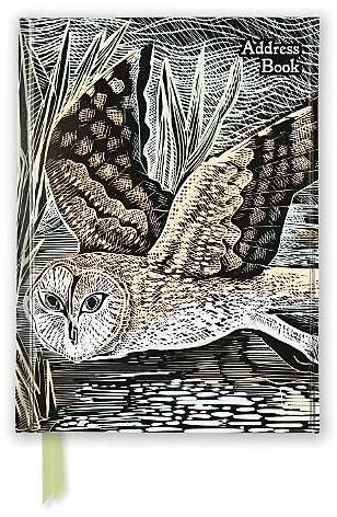 Actual product image Address book DIN A5: Angela Harding, swamp owl (A5, Lined, Hardcover)