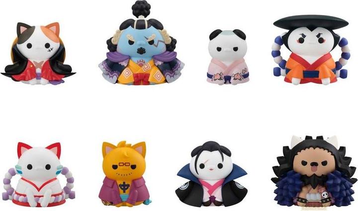 Produktbild Megahouse One Piece Mega Cat Project trading figures NyanPieceNyan! Ver. Luffy in Wano Kuni 3 cm (8)
