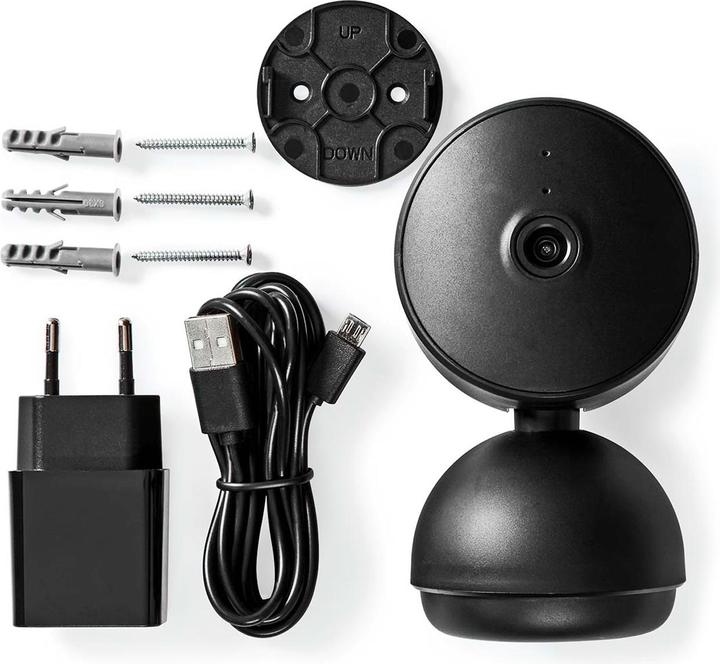 Actual product image Nedis SmartLife Indoor Camera Wi-Fi - Black (1920 x 1080 Pixels)