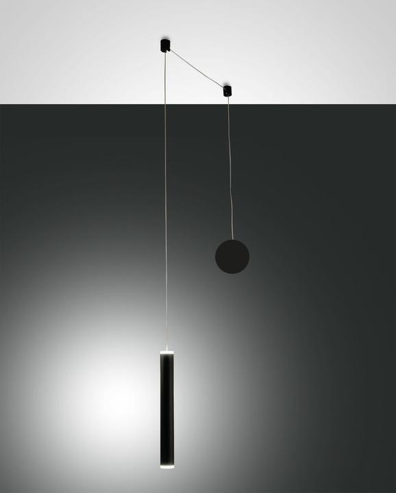 Immagine prodotto Fabas Luce Lampada a sospensione LED Prado Ø37mm 6,5W bianco caldo nero dimmerabile (720 lm)