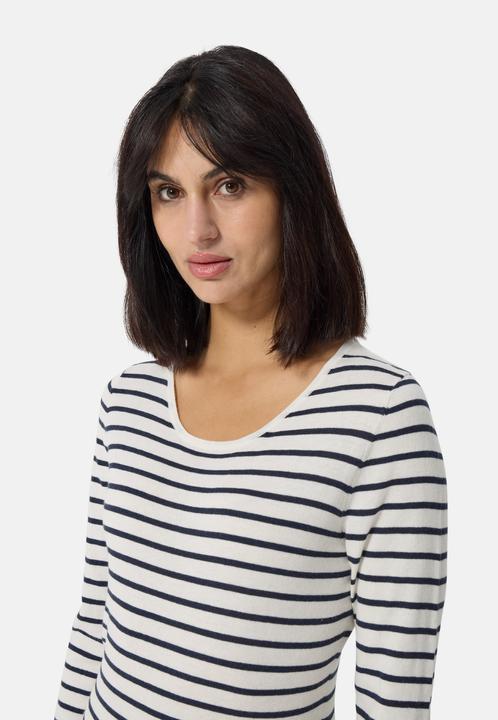 Actual product image Cash-Mere Kaschmir Rundhals Pullover gestreift (L)