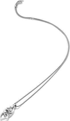 Actual product image Hot Diamonds Enamelled silver necklace Trio Triple Heart DP835 (chain. pendant)