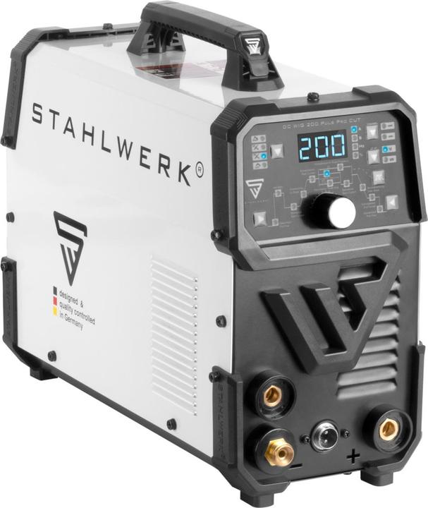 Produktbild Stahlwerk Kombi-Schweissgerät DC WIG 200 Puls Pro 4-in-1 CUT Vollausstattung