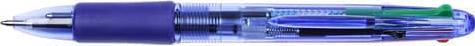 Actual product image Q-Connect Four-colour ballpoint pen (Blue, 1 x)