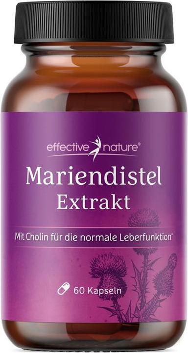 Immagine prodotto Effective Nature Estratto di cardo mariano (60 Pezzo/i, Pillole, 28 g)