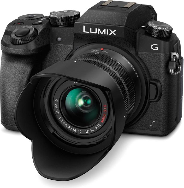 Produktbild Panasonic DMC-G70 + Lumix G Vario 14-42mm f/3.5-5.6 (14 - 42 mm, 16 Mpx, Micro Four Thirds)