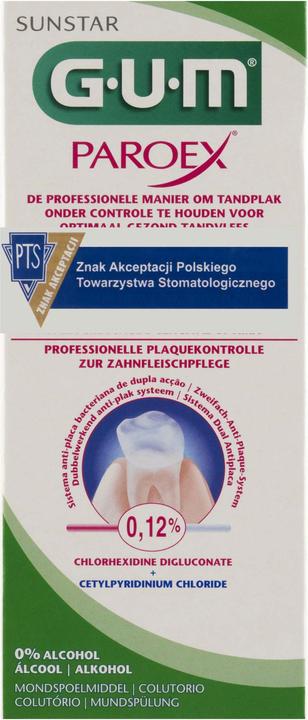 Produktbild GUM SUNSTAR PAROEX Mundspülung 0.12 % chlorhexidine (300 ml, Mundspülung)